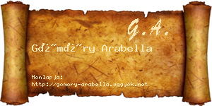 Gömöry Arabella névjegykártya